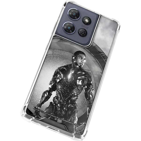 The Justice League (2017) Cyborg Poster Moto G Play 5G (2025) Clear Case